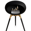 Le Feu Black Ground Wood Low | Bio-ethanol Haard | Model 2025
