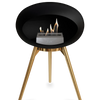 Le Feu Black Ground Wood Low | Bio-ethanol Haard | Model 2025