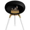Le Feu Black Ground Wood Low | Bio-ethanol Haard | Model 2025