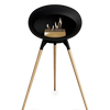 Le Feu Black Ground Wood High | Bio-ethanol Haard | Model 2025