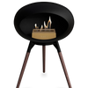 Le Feu Black Ground Wood Low | Bio-ethanol Haard | Model 2025