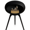 Le Feu Black Ground Wood Low | Bio-ethanol Haard | Model 2025