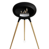 Le Feu Black Ground Wood High | Bio-ethanol Haard | Model 2025
