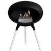 Le Feu Black Ground Wood Low | Bio-ethanol Haard | Model 2025