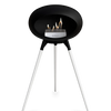 Le Feu Black Ground Wood High | Bio-ethanol Haard | Model 2025