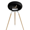 Le Feu Black Ground Wood High | Bio-ethanol Haard | Model 2025