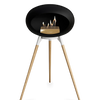 Le Feu Black Ground Wood High | Bio-ethanol Haard | Model 2025
