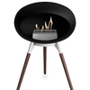 Le Feu Black Ground Wood Low | Bio-ethanol Haard | Model 2025