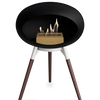 Le Feu Black Ground Wood Low | Bio-ethanol Haard | Model 2025