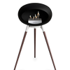 Le Feu Black Ground Wood High | Bio-ethanol Haard | Model 2025