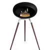 Le Feu Black Ground Wood High | Bio-ethanol Haard | Model 2025