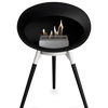 Le Feu Black Ground Wood Low | Bio-ethanol Haard | Model 2025