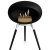 Le Feu Black Ground Wood Low | Bio-ethanol Haard | Model 2025