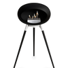 Le Feu Black Ground Wood High | Bio-ethanol Haard | Model 2025