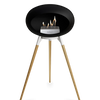 Le Feu Black Ground Wood High | Bio-ethanol Haard | Model 2025