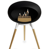Le Feu Black Ground Wood Low | Bio-ethanol Haard | Model 2025