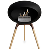 Le Feu Black Ground Wood Low | Bio-ethanol Haard | Model 2025