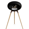 Le Feu Black Ground Wood High | Bio-ethanol Haard | Model 2025