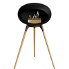 Le Feu Black Ground Wood High | Bio-ethanol Haard | Model 2025