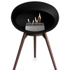Le Feu Black Ground Wood Low | Bio-ethanol Haard | Model 2025