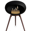 Le Feu Black Ground Wood Low | Bio-ethanol Haard | Model 2025