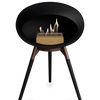 Le Feu Black Ground Wood Low | Bio-ethanol Haard | Model 2025