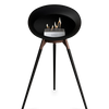 Le Feu Black Ground Wood High | Bio-ethanol Haard | Model 2025