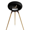 Le Feu Black Ground Wood High | Bio-ethanol Haard | Model 2025