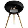 Le Feu Black Ground Wood Low | Bio-ethanol Haard | Model 2025