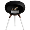 Le Feu Black Ground Wood Low | Bio-ethanol Haard | Model 2025