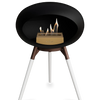 Le Feu Black Ground Wood Low | Bio-ethanol Haard | Model 2025