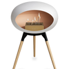 Le Feu White Ground Wood Low | Bio-ethanol Haard | Model 2025