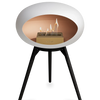 Le Feu White Ground Wood Low | Bio-ethanol Haard | Model 2025