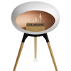 Le Feu White Ground Wood Low | Bio-ethanol Haard | Model 2025