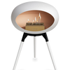Le Feu White Ground Wood Low | Bio-ethanol Haard | Model 2025