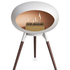 Le Feu White Ground Wood Low | Bio-ethanol Haard | Model 2025