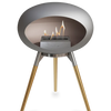 Le Feu Nickel Ground Steel Low | Bio-ethanol Haard | Model 2025