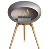 Le Feu Nickel Ground Wood Low | Bio-ethanol Haard | Model 2025