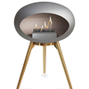 Le Feu Nickel Ground Wood Low | Bio-ethanol Haard | Model 2025