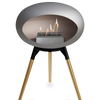 Le Feu Nickel Ground Wood Low | Bio-ethanol Haard | Model 2025