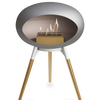Le Feu Nickel Ground Wood Low | Bio-ethanol Haard | Model 2025