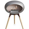Le Feu Nickel Ground Wood Low | Bio-ethanol Haard | Model 2025