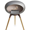 Le Feu Nickel Ground Wood Low | Bio-ethanol Haard | Model 2025