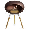 Le Feu Mocha Ground Wood Low | Bio-ethanol Haard | Model 2025