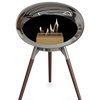 Le Feu Chromed Silver Ground Wood Low | Bio-ethanol Haard | Model 2025