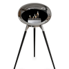 Le Feu Chromed Silver Ground Wood High | Bio-ethanol Haard | Model 2025