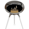 Le Feu Chromed Silver Ground Wood Low | Bio-ethanol Haard | Model 2025