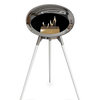 Le Feu Chromed Silver Ground Wood High | Bio-ethanol Haard | Model 2025