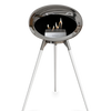 Le Feu Chromed Silver Ground Wood High | Bio-ethanol Haard | Model 2025