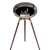 Le Feu Chromed Silver Ground Wood High | Bio-ethanol Haard | Model 2025